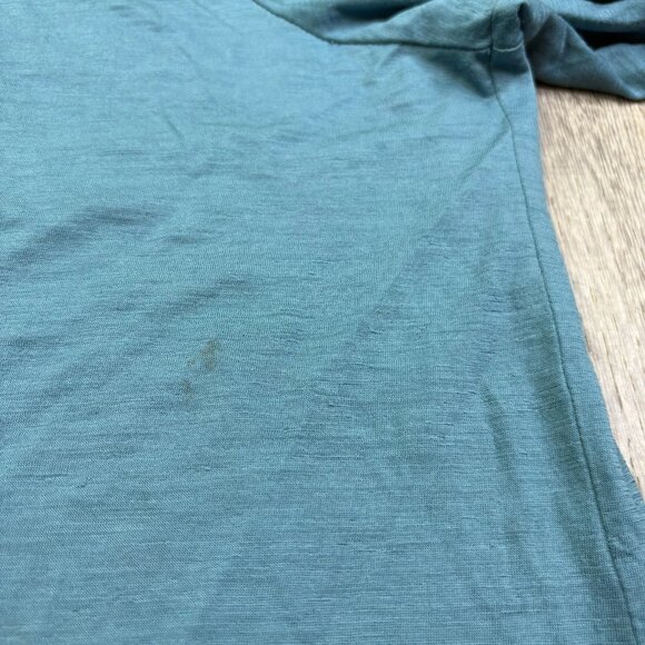 Son Of A Tailor Mens Cerulean Blue Merino Wool Crewneck Long Sleeve T-Shirt XL - Picture 8 of 12